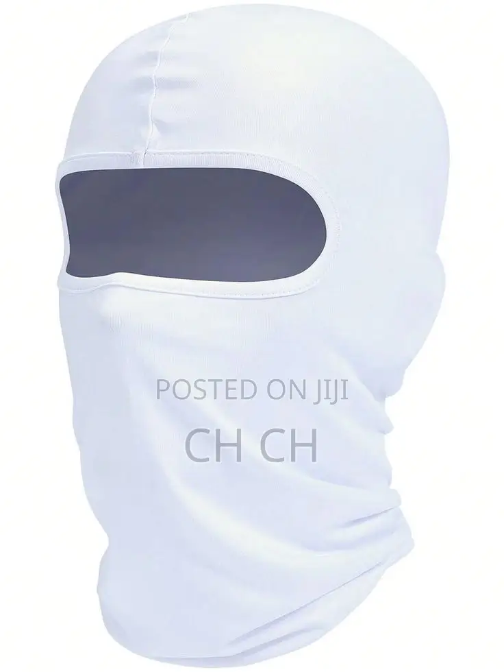New White Stretchy Face Mask Ski Mask Balaclava