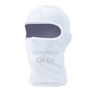 Premium New White Stretchy Lightweight Ski Face Mask
