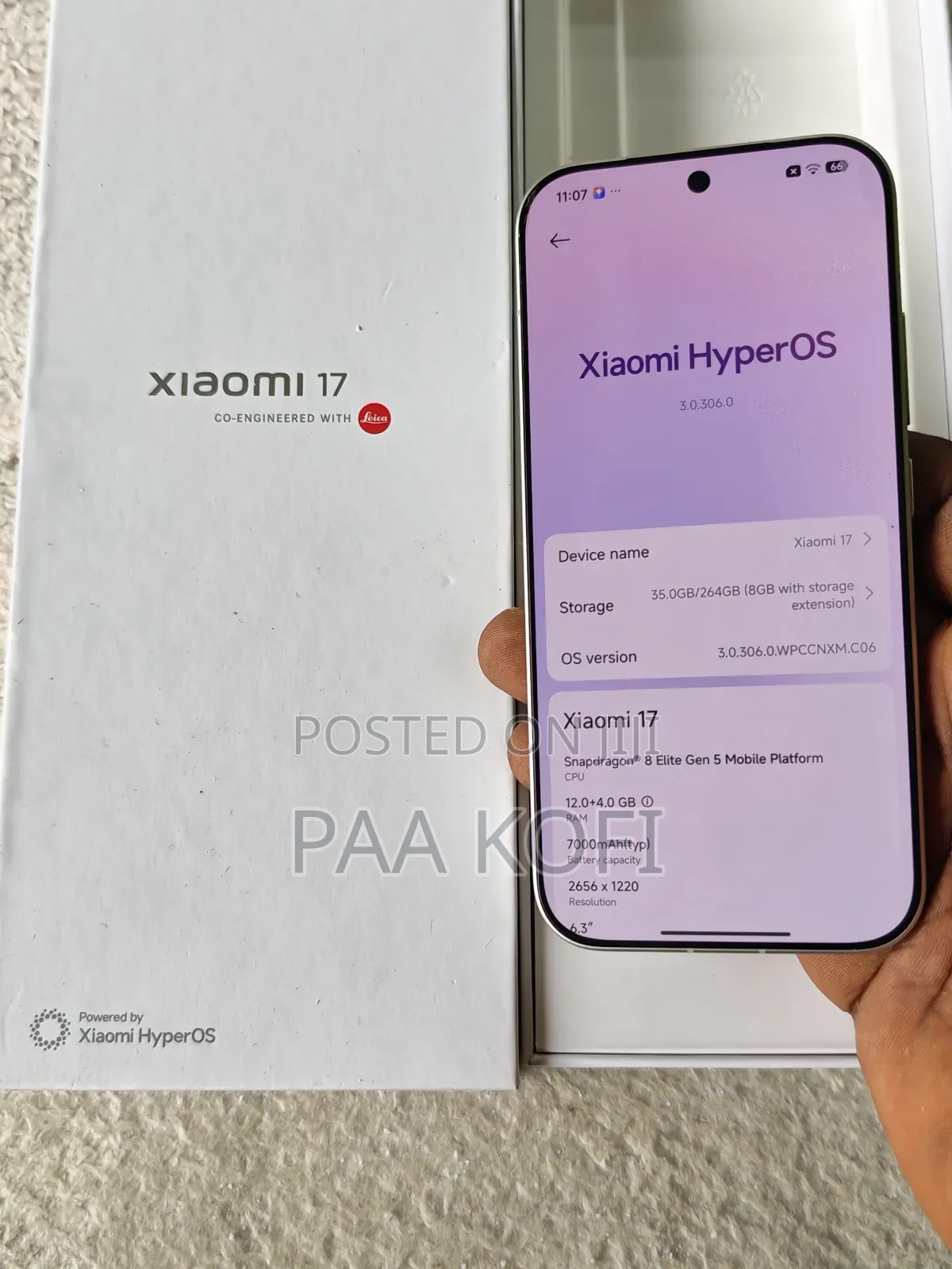 Xiaomi 17 256 GB White