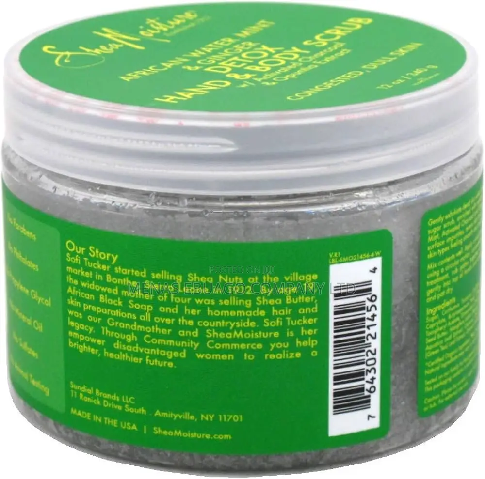 Shea Moisture African Water Mint Ginger Hand Body Scrub
