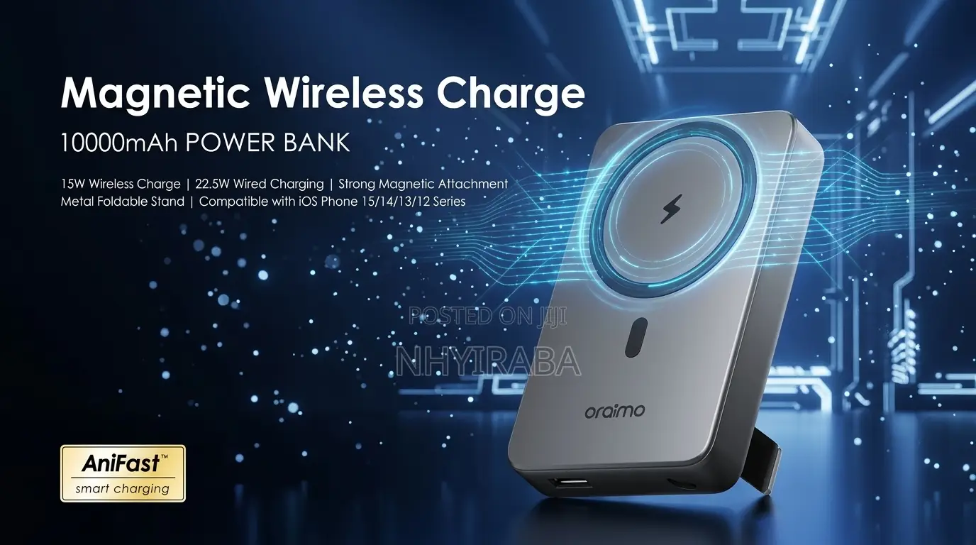 Oraimo MagPower-15 10,000mAh Wireless Wired Power Bank