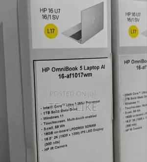 New Laptop HP OmniBook 5 Flip 16GB Intel Core i7 SSD 512GB