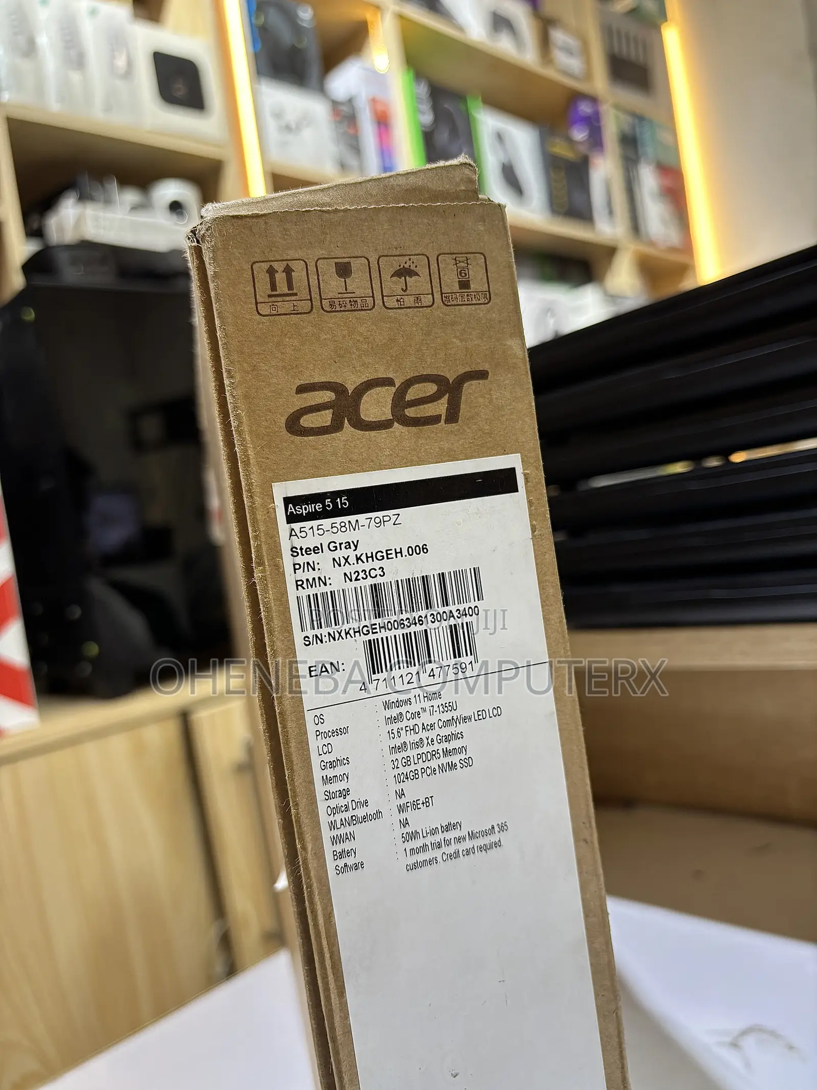 New Laptop Acer Aspire A515-52 32GB Intel Core i7 SSD 512GB