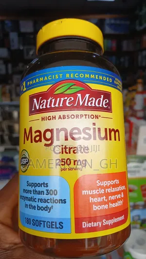 Nature Made Magnesium Citrate 250mg, 180 Softgels