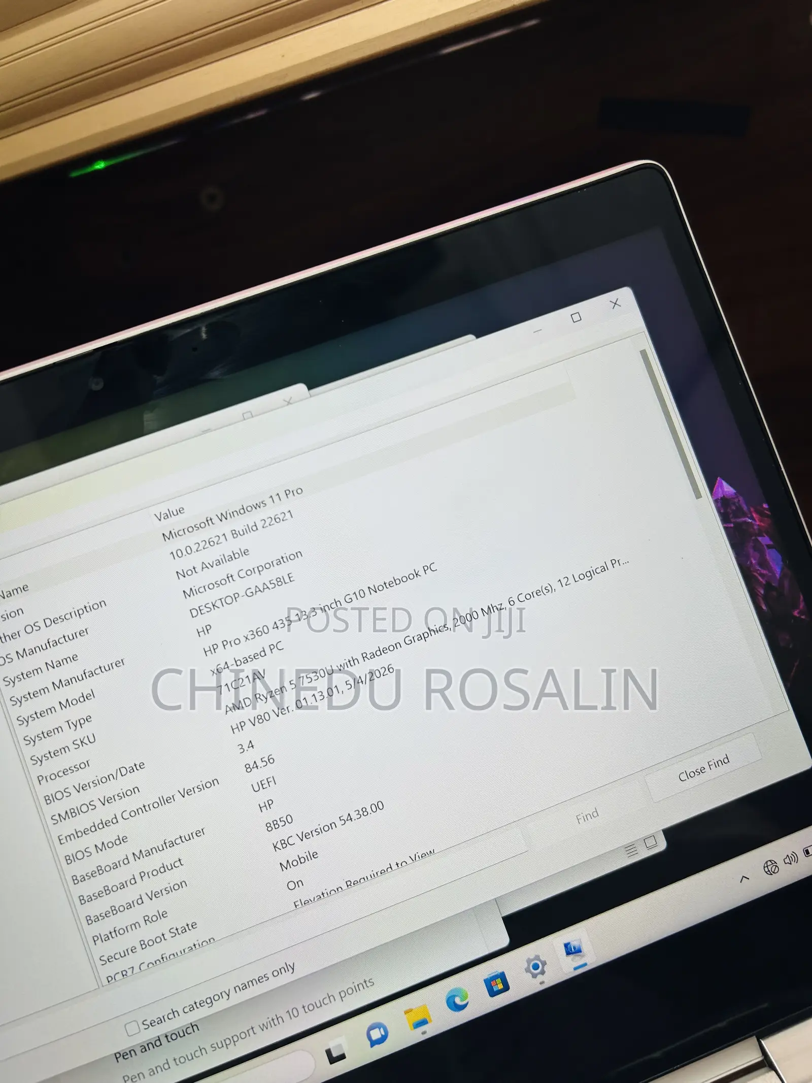 Laptop HP ProBook X360 435 G10 16GB AMD Ryzen 5 SSD 512GB
