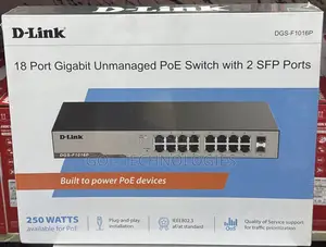 D-Link 18 Port Gigabit Unmanaged Poe Switch DGS-F1016p