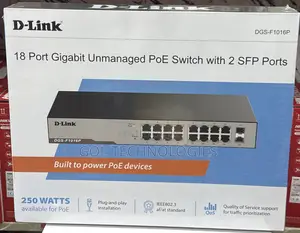 D-Link 18 Port Gigabit Unmanaged Poe Switch DGS-F1016p