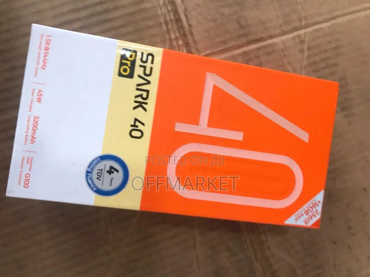 New Tecno Spark 40 Pro 256 GB Black