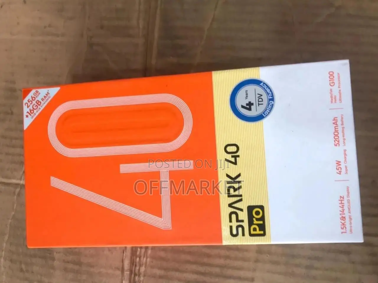 New Tecno Spark 40 Pro 256 GB Black