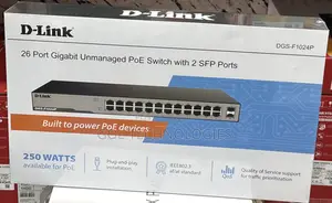 D-Link 26 Port Gigabit Unmanaged Poe Switch With 2sft Ports DGS-F1024p