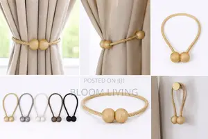 Magnetic Braided Curtain Tiebacks (Set of 2)
