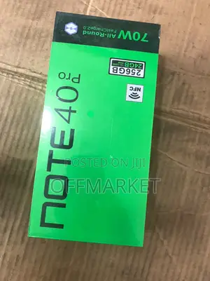 New Infinix Note 40 Pro 5G 256 GB Black