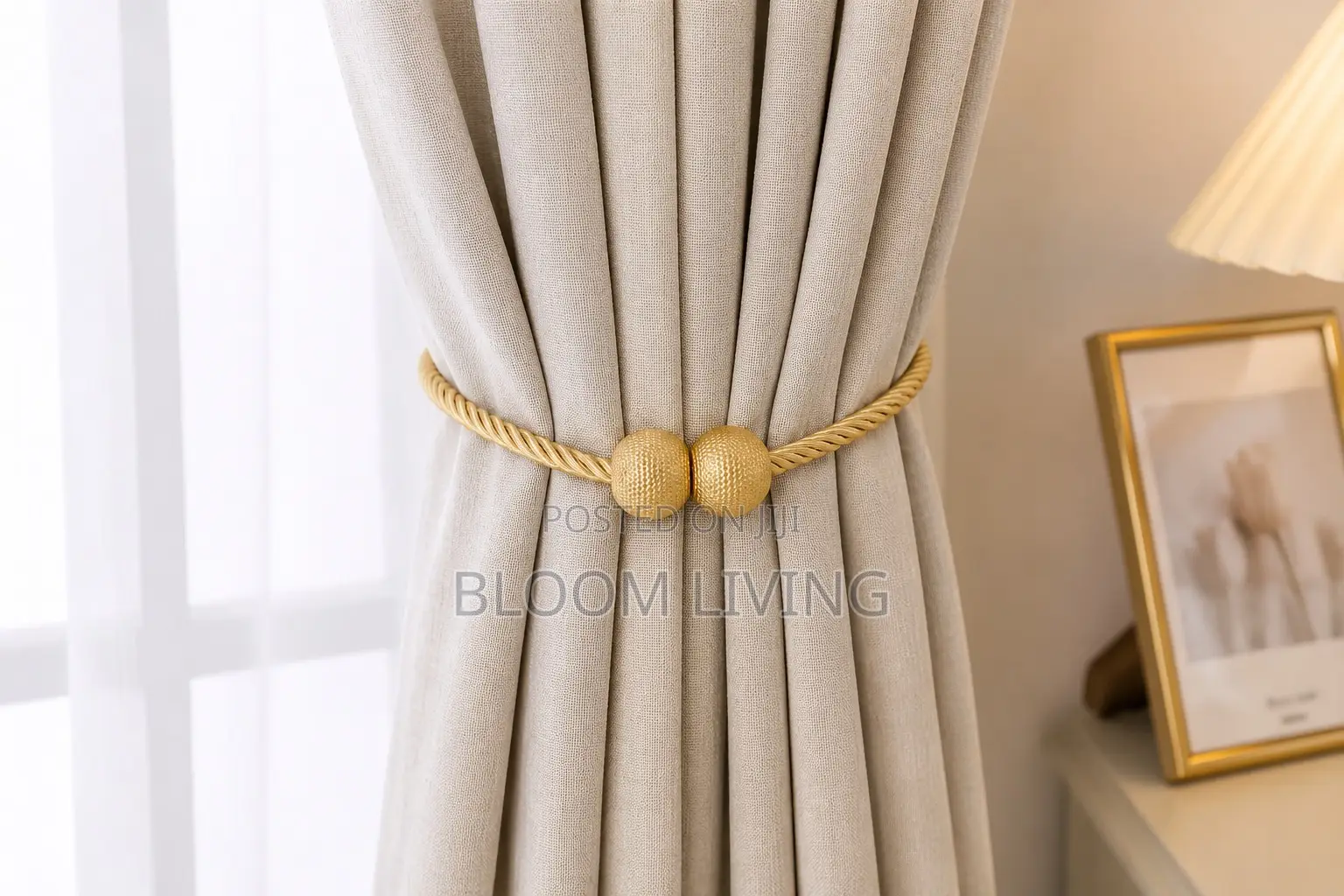 Magnetic Braided Curtain Tiebacks (Set of 2)