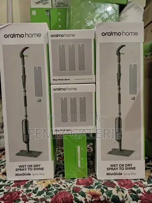 Oraimo Mistglide Spray Mop Plus 4pcs Replacement Mop Pads