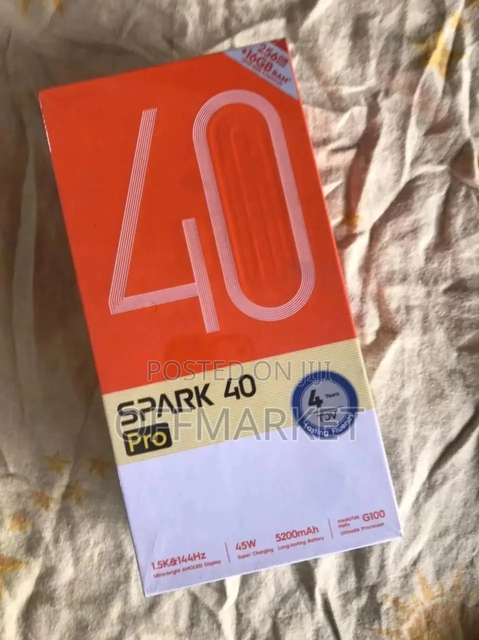 New Tecno Spark 40 Pro 256 GB Gold