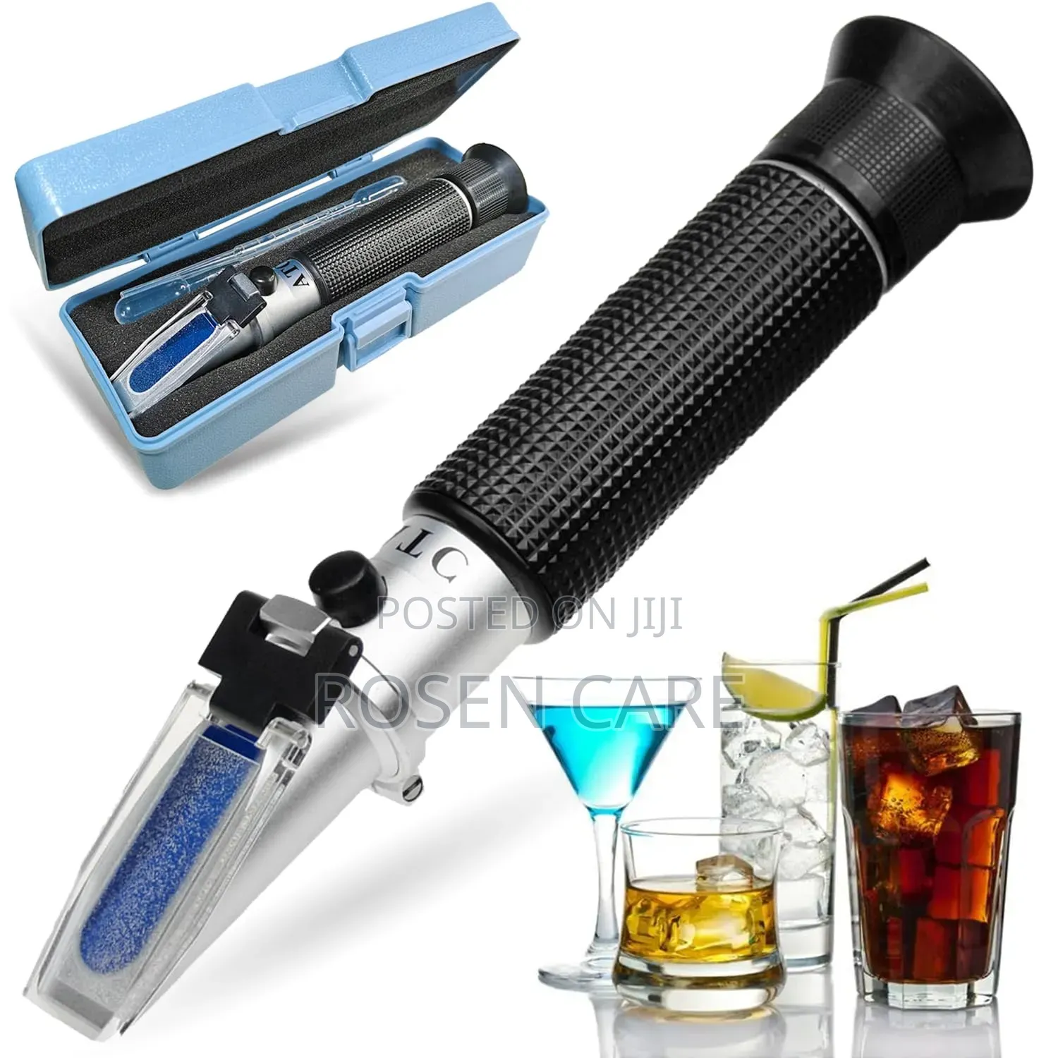 0-80% Alcohol Brix Liquor Refractometer Tester Device
