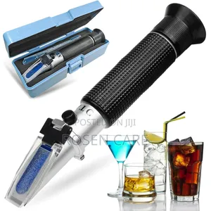 0-80% Alcohol Brix Liquor Refractometer Tester Device