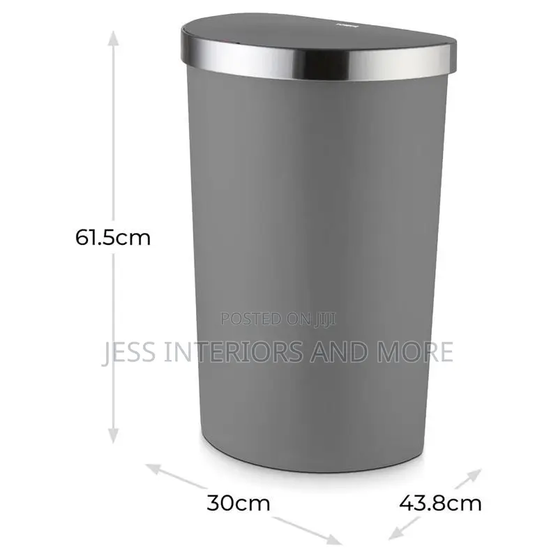 Tower Sensor Bin, Stainless Steel, Grey