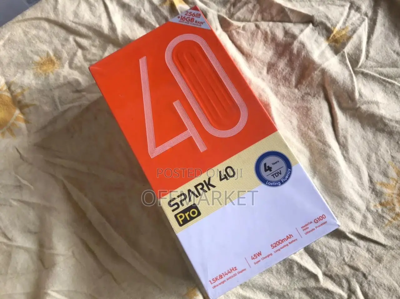 New Tecno Spark 40 Pro 256 GB Gold