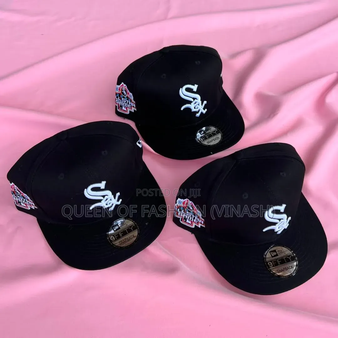 Brand New White Chicago White Sox MBL Caps