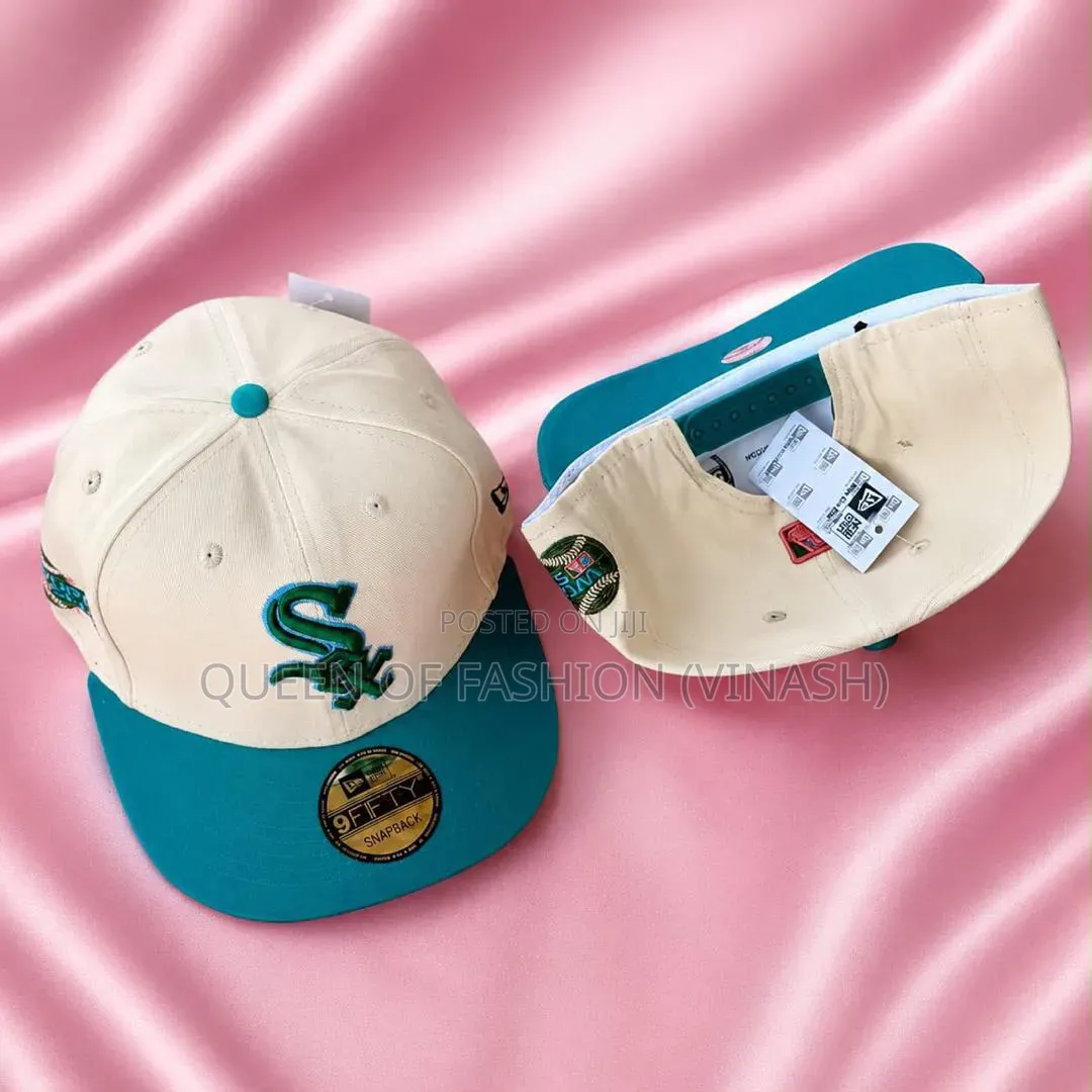 Brand New White Chicago White Sox MBL Caps