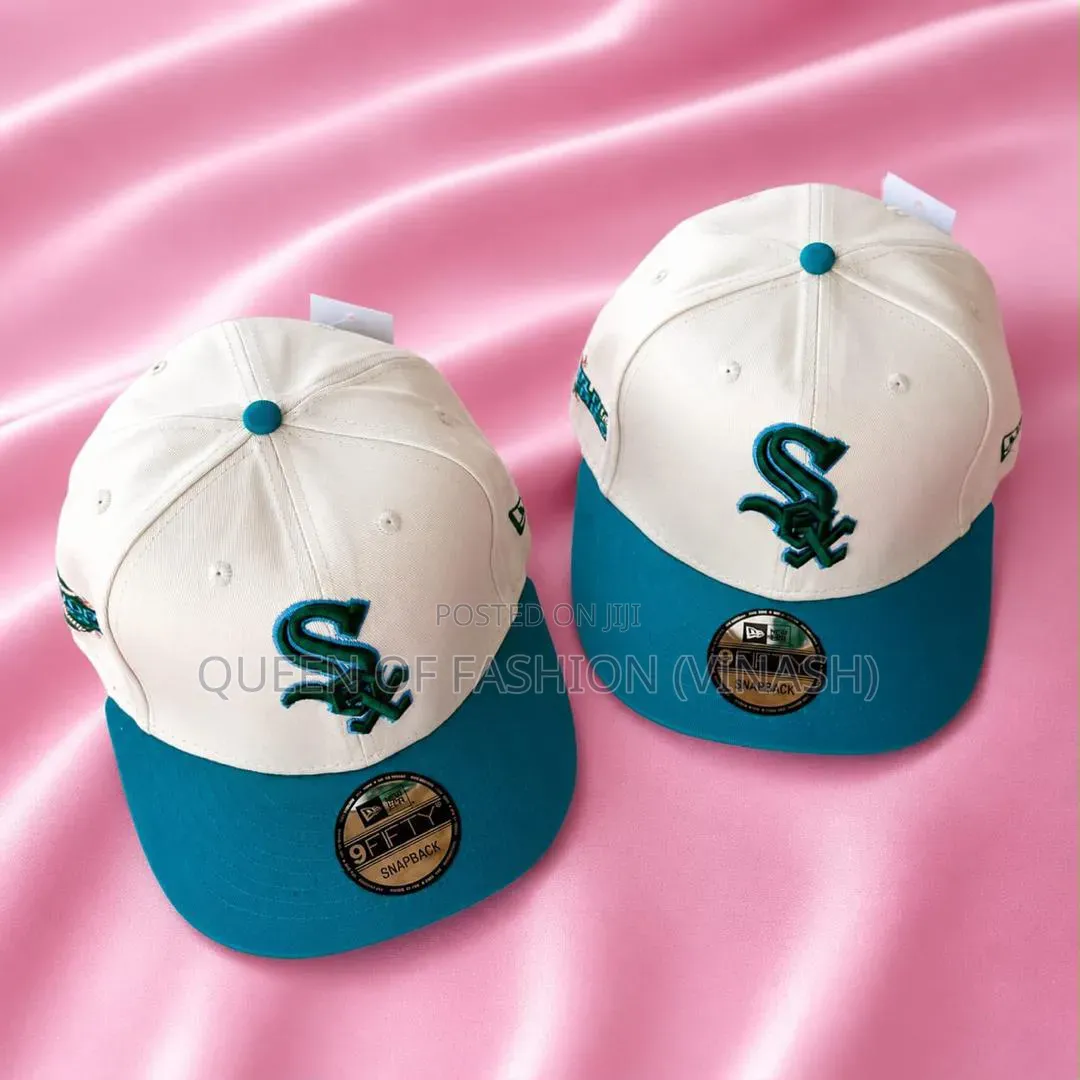 Brand New White Chicago White Sox MBL Caps