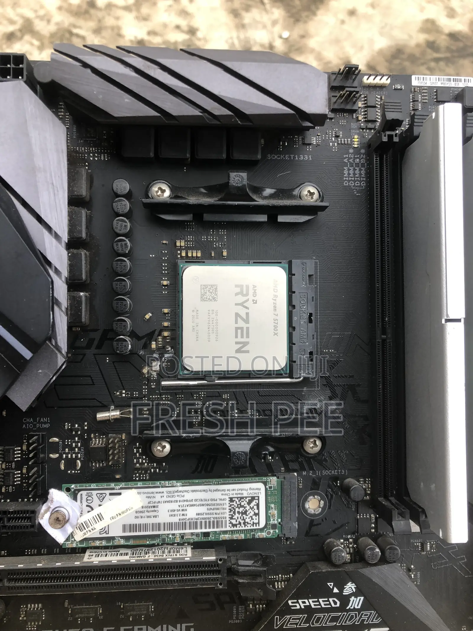 Amd Ryzen 7 5700x + ASUS B450-F Gaming Motherboard