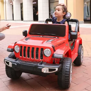 12V Red Jeep Ride-on Electric Toy Car for Kids
