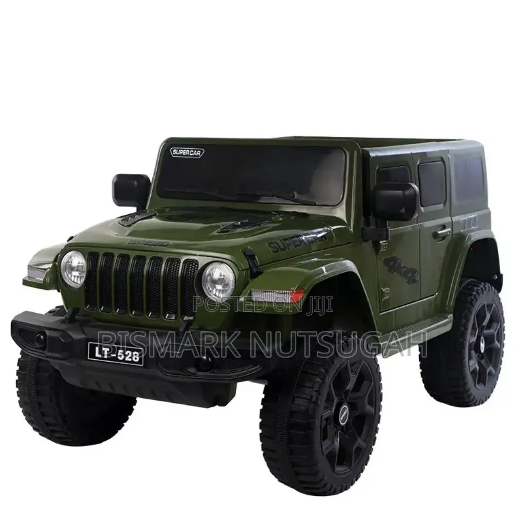 12V Red Jeep Ride-on Electric Toy Car for Kids