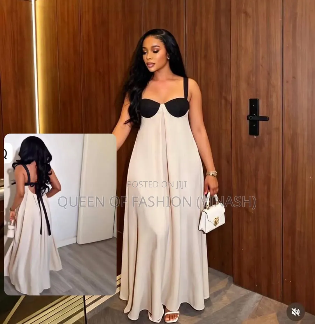 Elegant Sky Blue Maxi Dress