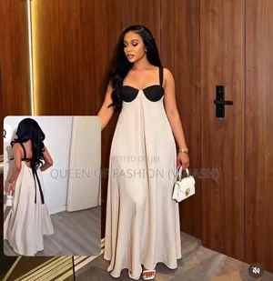 Elegant Sky Blue Maxi Dress