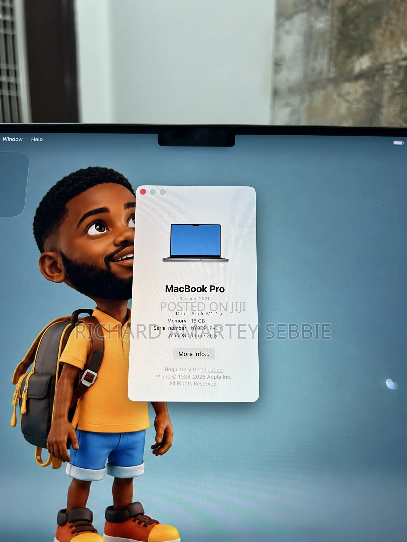 Laptop Apple MacBook Pro 2021 M1 16GB Apple M1 Pro SSD 512GB