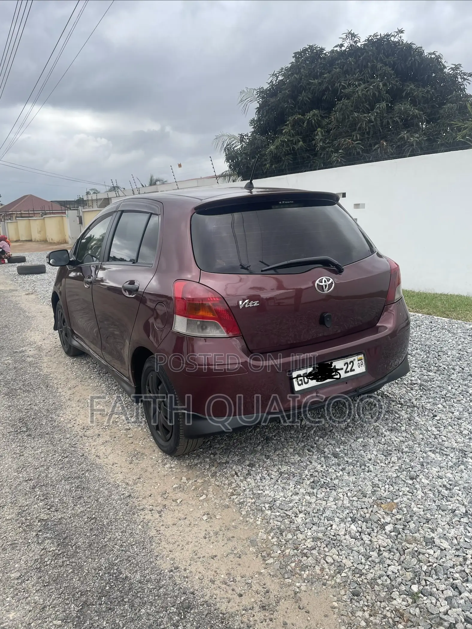 Toyota Vitz 1.3 FWD 5dr 2009 Burgundy