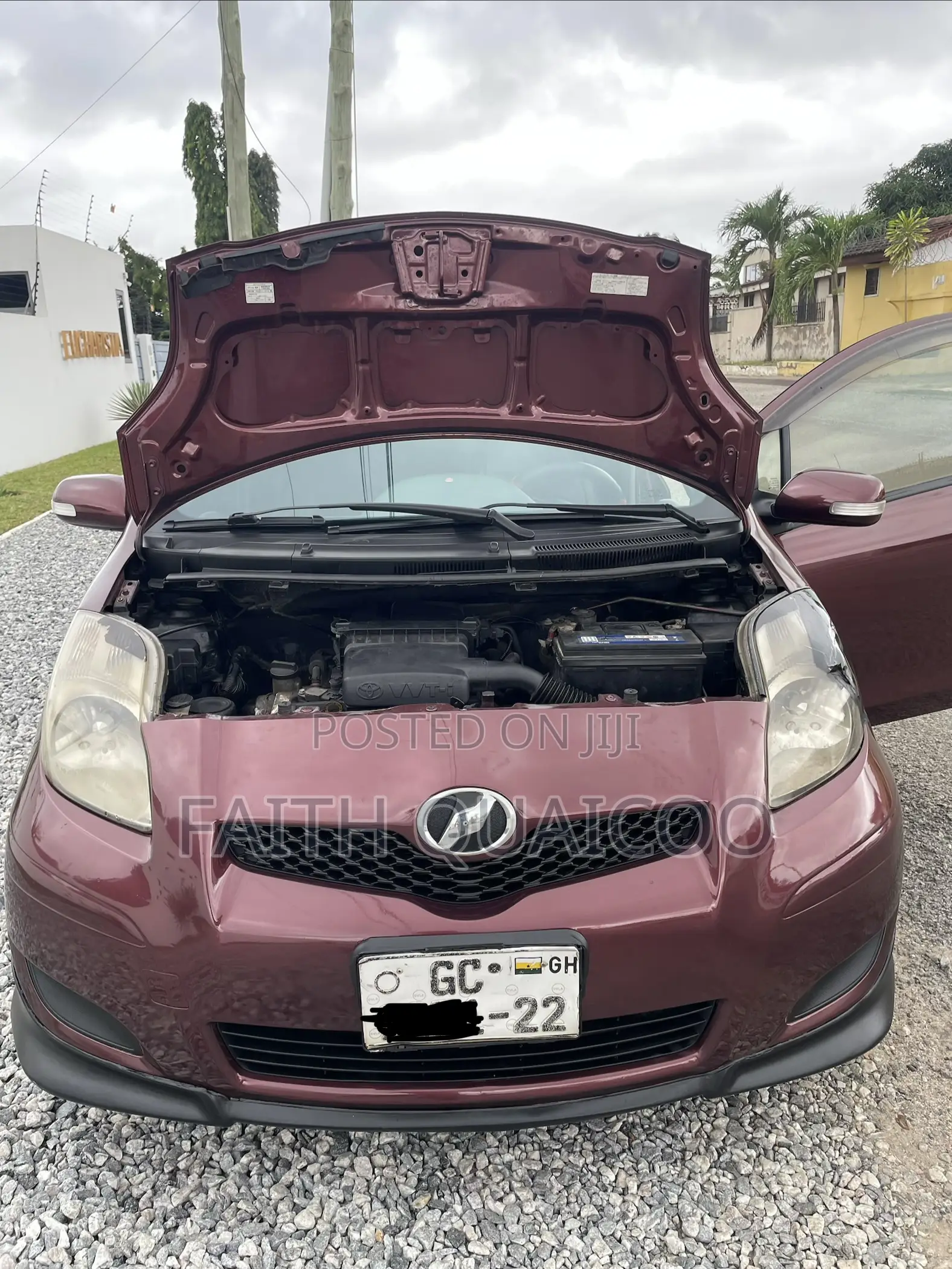 Toyota Vitz 1.3 FWD 5dr 2009 Burgundy