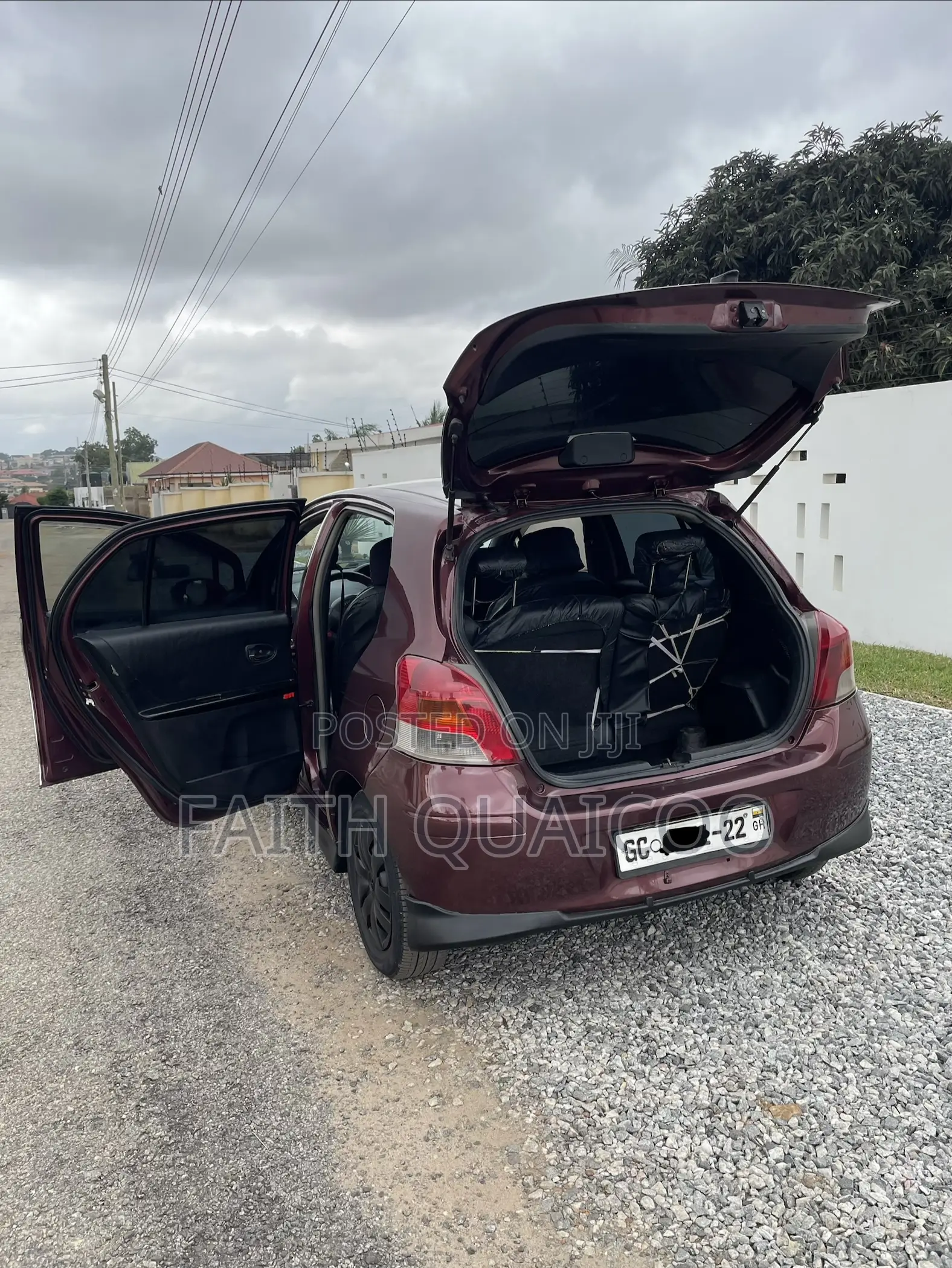 Toyota Vitz 1.3 FWD 5dr 2009 Burgundy