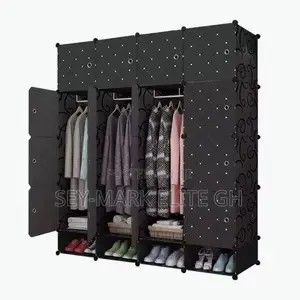 16 Cubes Plastic Wardrobe With Shoe Rack