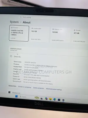 Laptop Dell Latitude 5510 16GB Intel Core i7 SSD 512GB