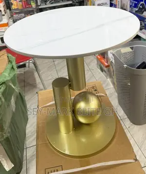 Luxury Gold White Marble Centre /Side /Bedside Table