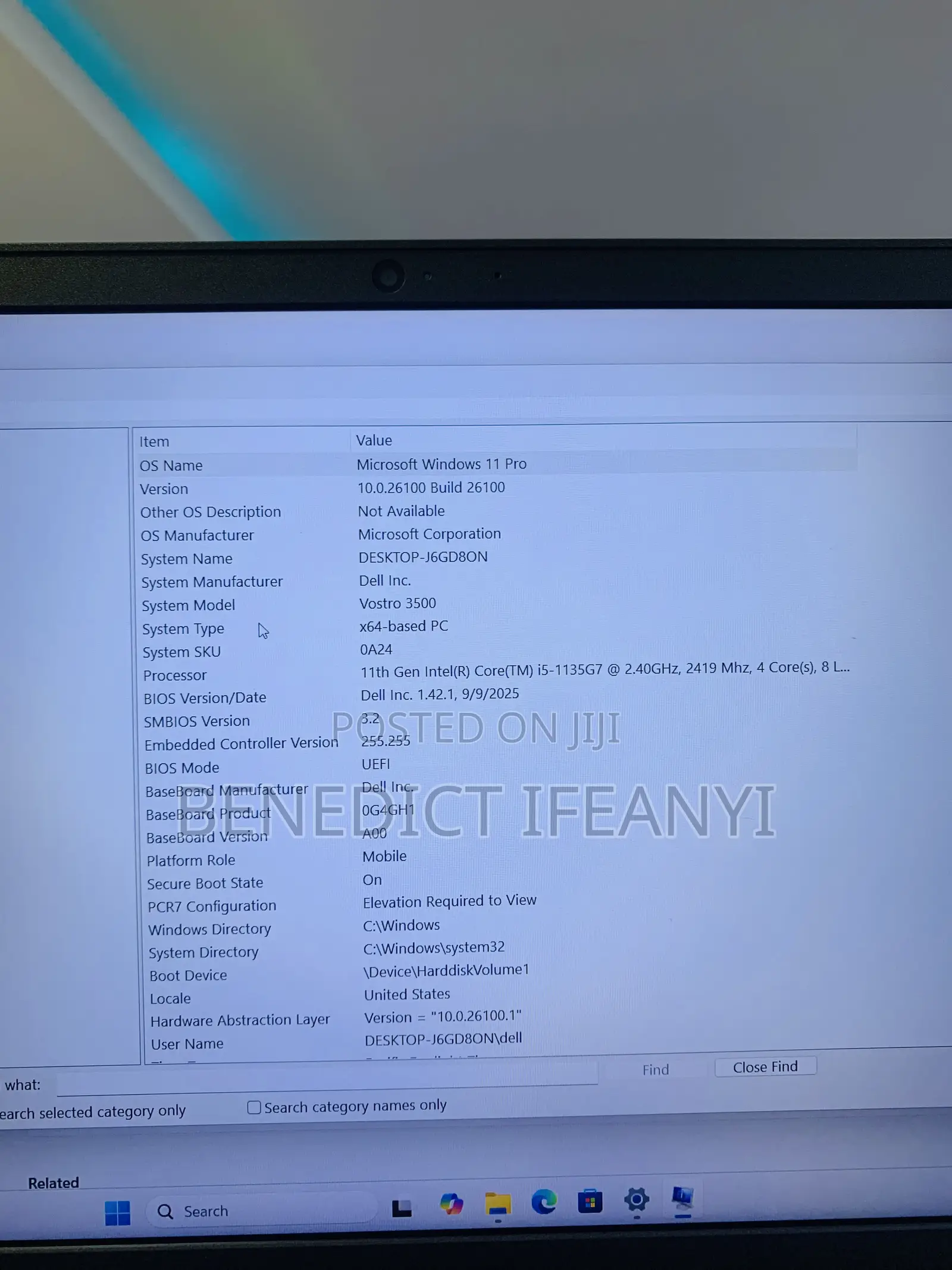 Laptop Dell Vostro 15 3000 8GB Intel Core i5 SSD 512GB