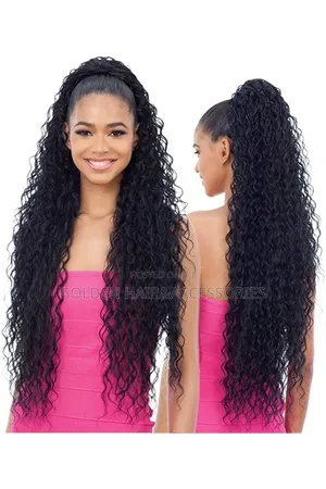 36inchs Weavy Curly Drawstring Ponytail