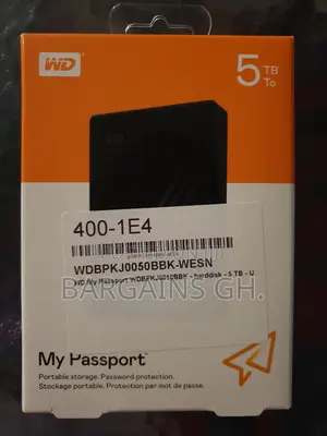 Weatern Digital 5TB My Passport External Hard Drive