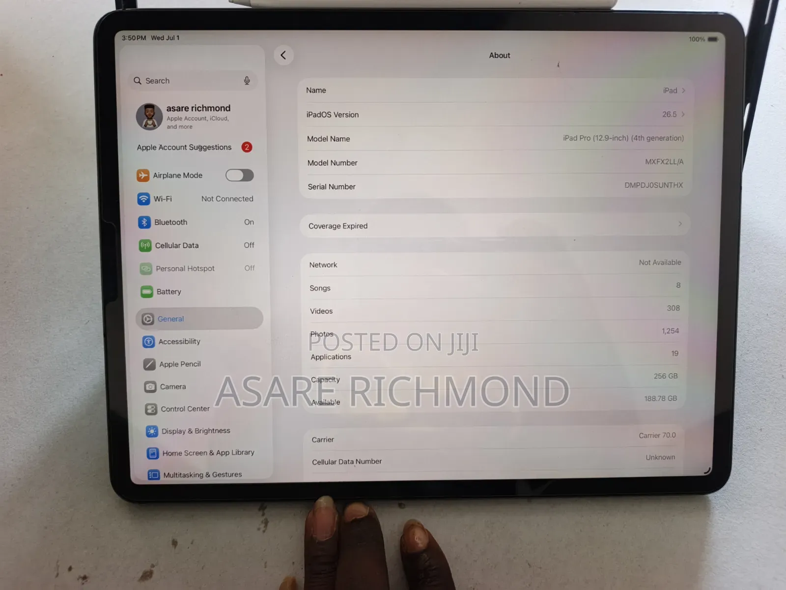 Apple iPad Pro 12.9 (2021) 256 GB Silver
