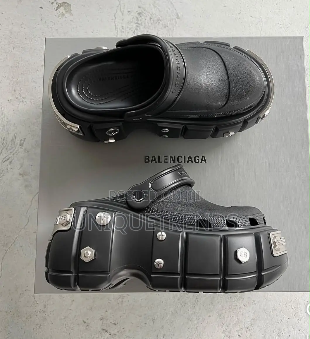 Original BALENCIAGA X CROCS Hardcore Slides (Black)