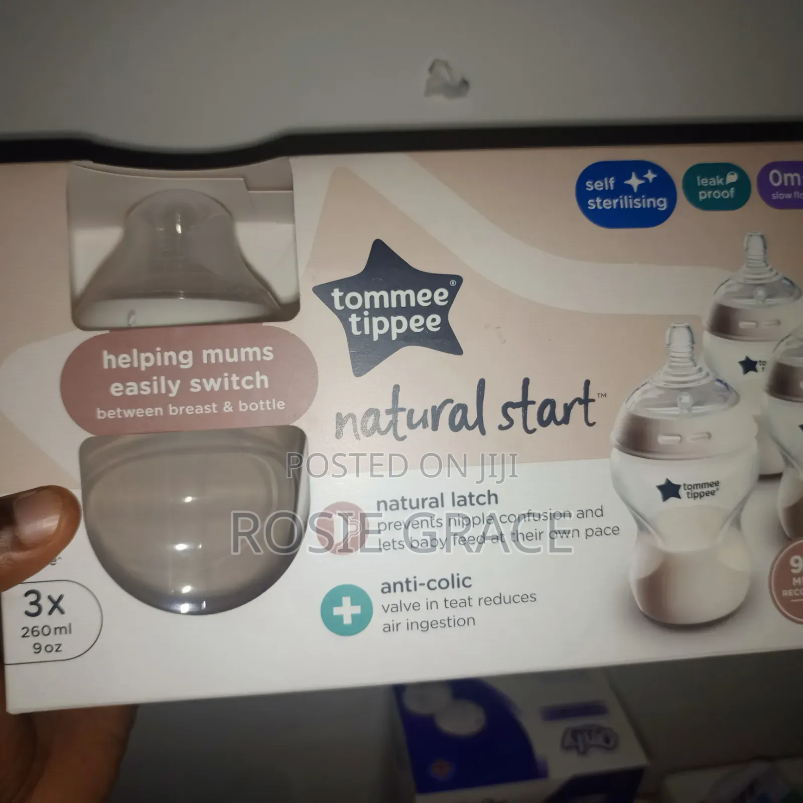 3 PCs Anti Colic Tommee Tippee Feeding Bottles