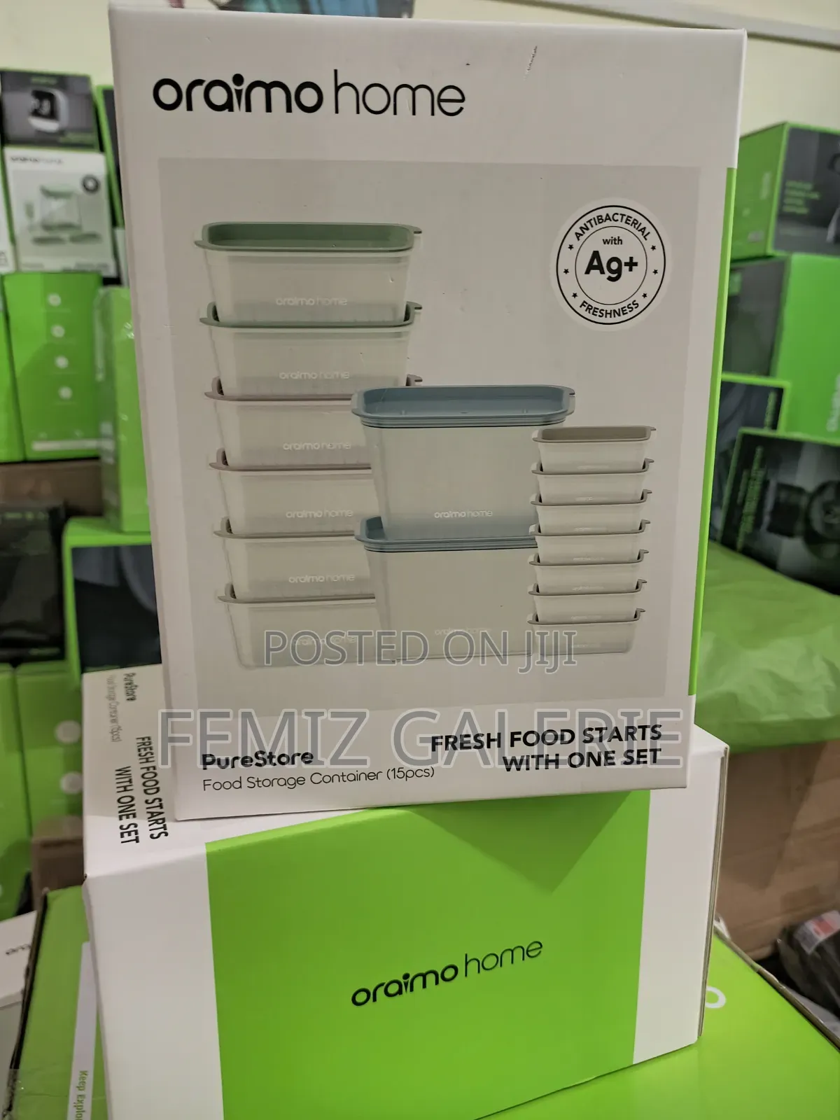 Oraimo Purestore Silver Ion Freshness Pp Food Storage Container-15pcs