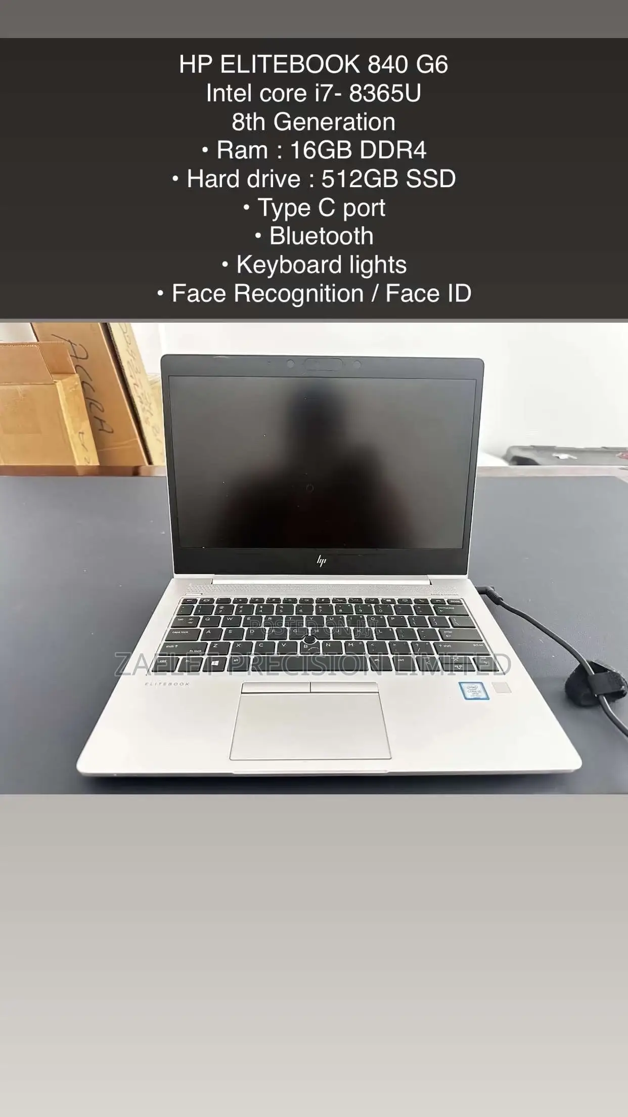 Laptop HP EliteBook 840 G6 16GB Intel Core i7 SSD 512GB