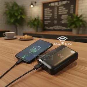OLAX 2-in-1 Portable 5G WiFi 6 Router 10,000mAh Power Bank