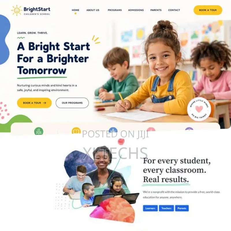 Professional School Website Design Development in Ghana