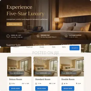 Hotel Website Design Online Booking Website in Ghana