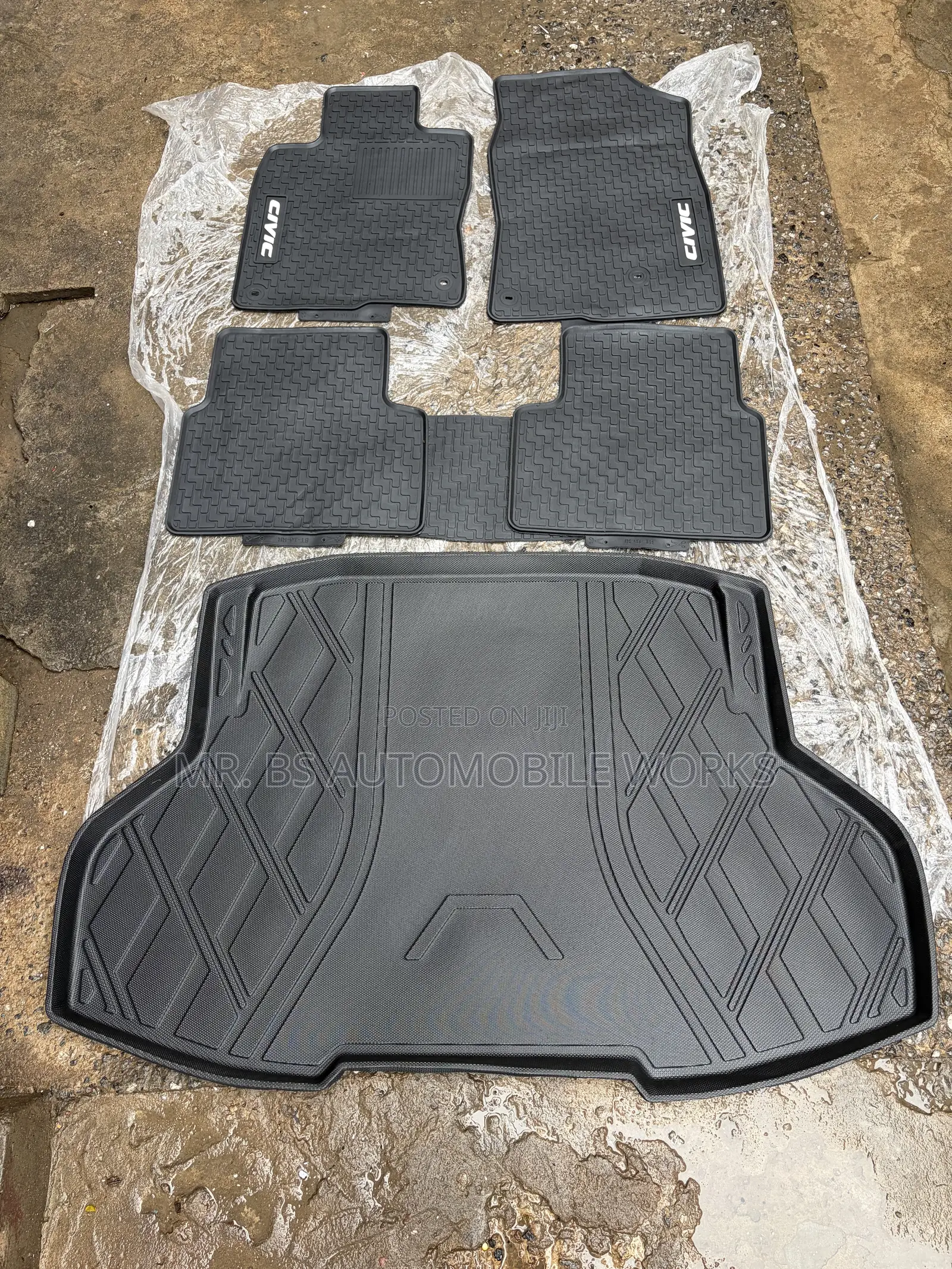 Honda Civic Complete Floor Trunk Mat 2016 to 2022